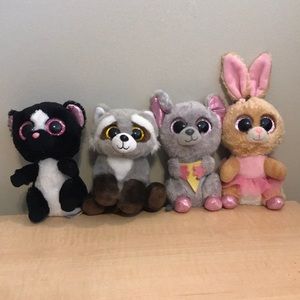WILD LIFE LOT BEANIE BOOS ALL 6 INCHES!!